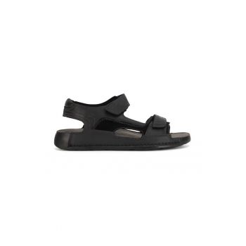 Sandale barbati -  590559 - Piele naturala - Negru