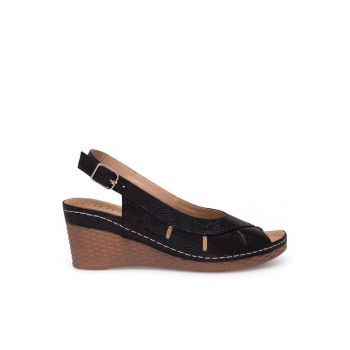 Sandale dama -  590558842686837 - Piele naturala - Negru