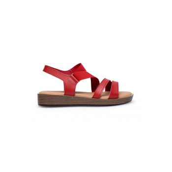 Sandale dama -  590559 - Piele naturala - Rosu -