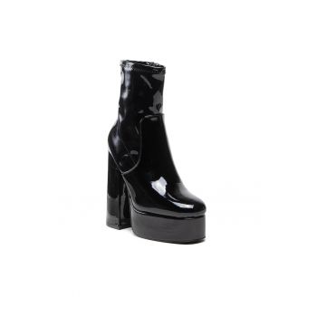 Botine dama -  301727774 - Piele ecologica - Negru