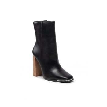 Botine dama -  301727811 - Piele ecologica - Negru