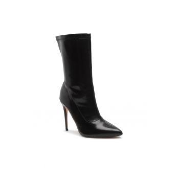 Botine dama -  301728054 - Piele ecologica - Negru