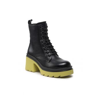 Botine dama -  301728368 - Piele ecologica - Negru