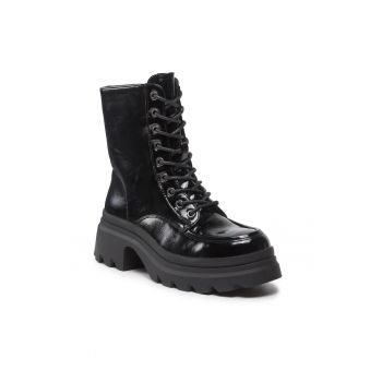 Botine dama -  301728504 - Piele ecologica - Negru