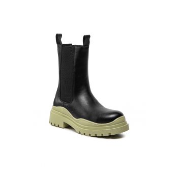Cizme Chelsea dama -  Piele ecologica - Negru