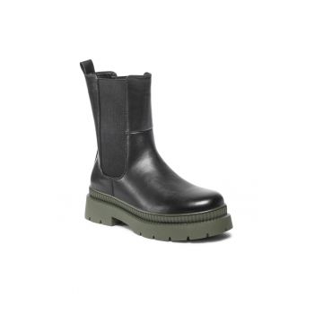 Cizme Chelsea dama -  Piele ecologica - Negru