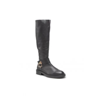 Cizme dama dama -  301542322 - Piele naturala - Negru