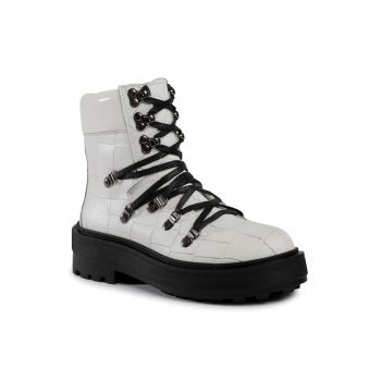 Ghete dama -  207645639 - Piele naturala - Alb