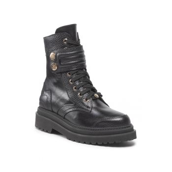 Ghete dama -  301217541 - Piele naturala - Negru