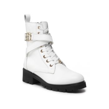 Ghete dama -  301217596 - Piele naturala - Alb