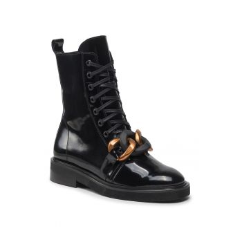 Ghete dama -  301548508 - Piele naturala/Piele lacuita - Negru