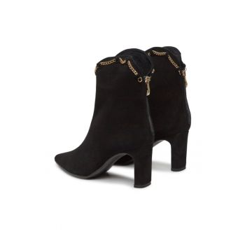 Ghete dama -  303204006 - Negru - Piele naturala/Piele intoarsa