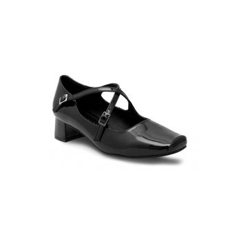 Pantofi dama -  325772 - Piele lacuita - Negru