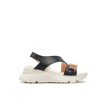 Sandale dama  303726249 - Piele naturala - Negru