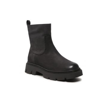 Botine dama -  301232476 - Piele nabuc - Negru