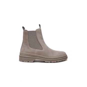 Cizme dama -  304293 - Piele nabuc - Negru