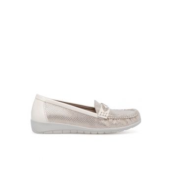 Mocasini dama -  Sintetic - Bej