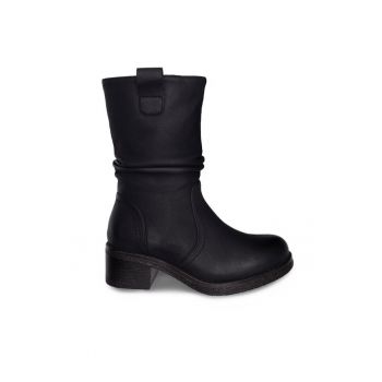 Botine dama -  590558805718536 - Piele ecologica - Negru