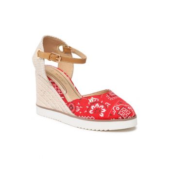 Espadrile dama -  Textil - Rosu - 465487