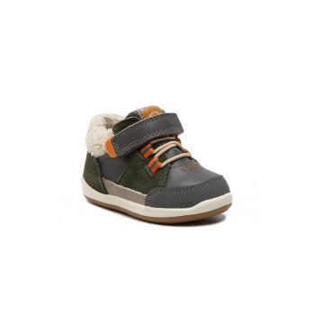 Pantofi sport baieti -  300831496 - Piele naturala - Khaki
