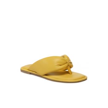 Papuci dama -  300356319 - Piele naturala - Galben