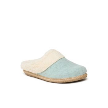 Papuci de casa dama -  Textil - Albastru