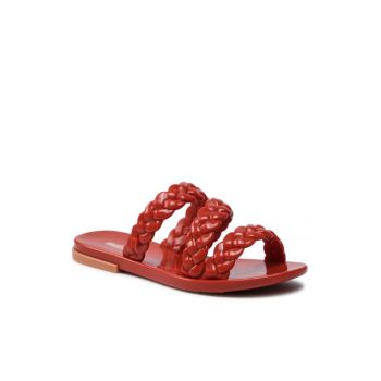Papuci flip-flop dama -  Textil - Maro