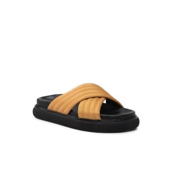 Papuci flip-flop dama -  Textil - Portocaliu