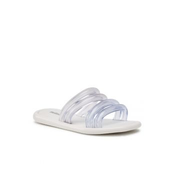 Papuci flip-flop dama -  Textil - Transparent