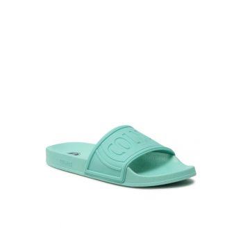 Papuci flip-flop dama -  Textil - Verde