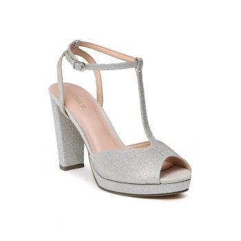 Sandale dama -  302109814 - Piele ecologica - Argintiu