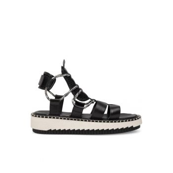 Sandale dama -  590558840239838 - Piele naturala - Negru