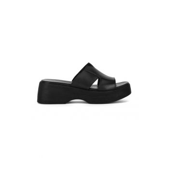 Slapi dama -  590559 - Piele naturala - Negru -