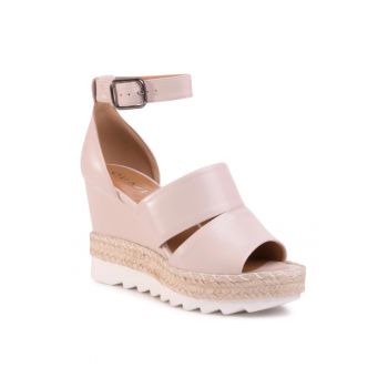 Espadrile dama -  Piele naturala - bej