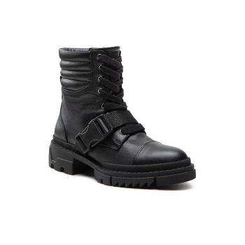 Ghete dama -  301551324 - Piele naturala - Negru