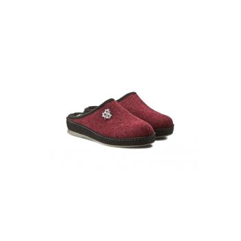 Papuci dama -  198864033 - Textil/Fetru - visiniu