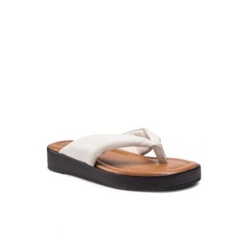 Papuci dama -  300277065 - Piele naturala - Alb