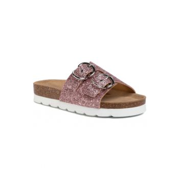 Papuci flip-flop dama -  Textil - Roz