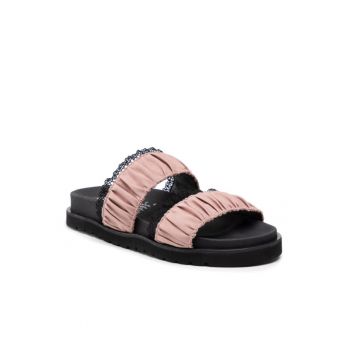 Papuci flip-flop dama -  Textil - Roz