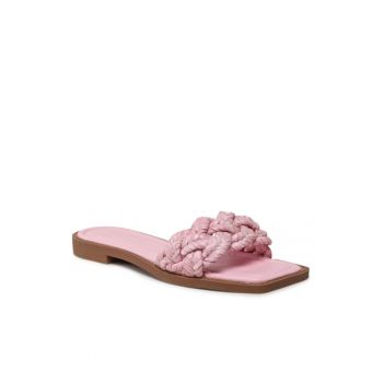 Papuci flip-flop dama -  Textil - Roz