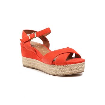 Sandale dama -  302255801 - Piele naturala - Rosu ieftine