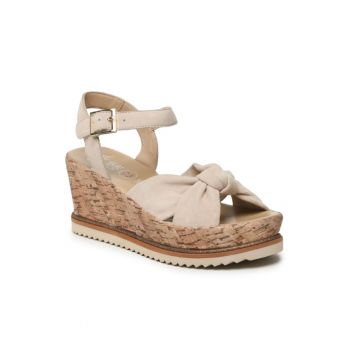 Sandale dama -  302724383 - Bej - Piele naturala/Piele intoarsa