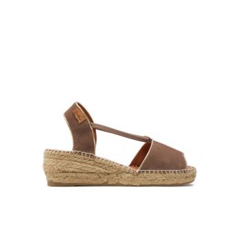 Sandale dama  303680541 - Piele intoarsa - Maro