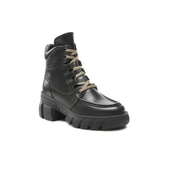 Botine dama -  5904862186856 - Piele naturala - Negru