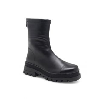 Botine dama -  590558804895439 - Piele ecologica - Negru