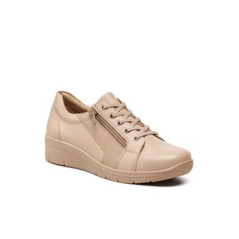 Pantofi dama -  5904862771052 - Piele naturala - bej ieftini la reducere