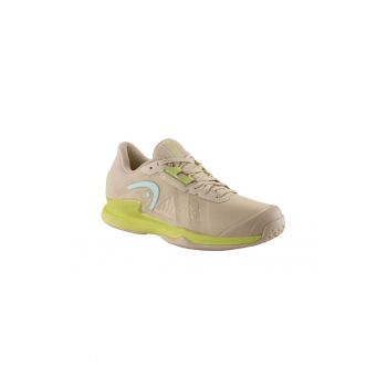 Pantofi sport dama  tenis - bej - material sintetic - sireturi