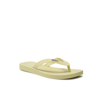 Papuci dama -  Textil - Galben -