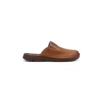Slapi barbati -  590559 - Piele naturala - Maro