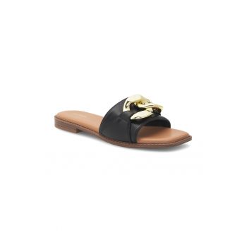 Papuci dama -  573104 - Piele ecologica - Negru